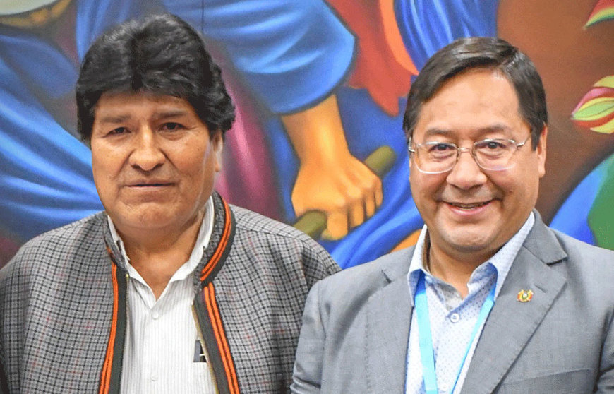 Evo Morales y Luis Arce. (Foto: Erbol).